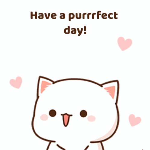 Cat Saying Have a Purrfect Day