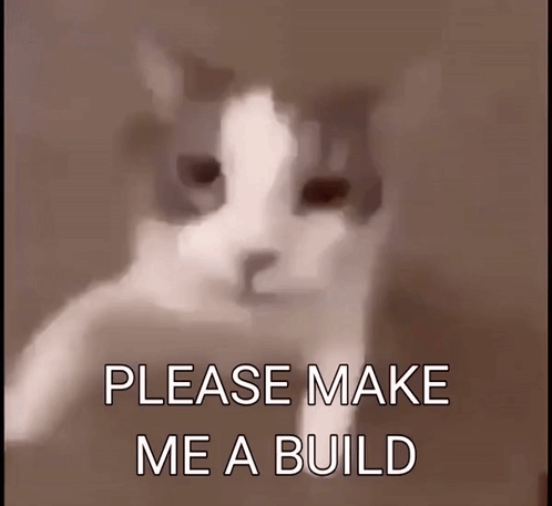 Cat Saying Make Me Build GIF