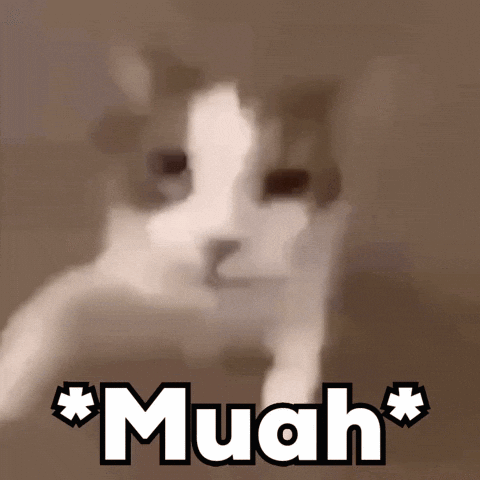 Cat Saying Muah
