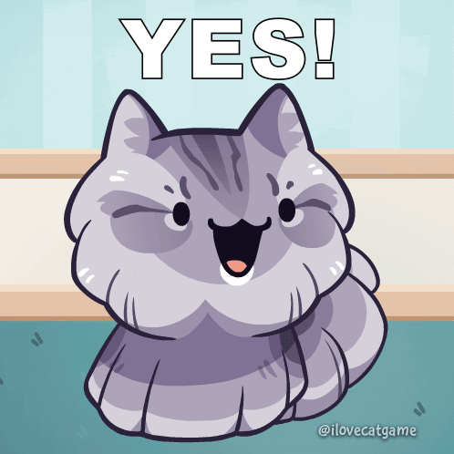 Cat Saying Yes GIF