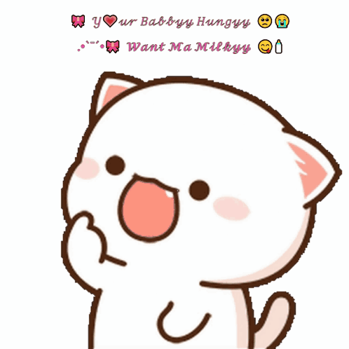 Cat Saying Your Babby Hungry GIF