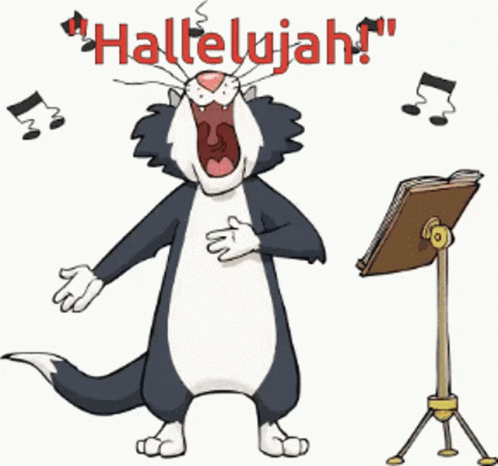 Cat Singing Hallelujah Meme GIF