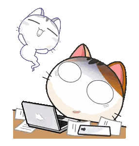 Cat Sitting at Desk with Laptop
