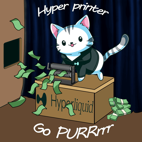 Cat Sitting on Hyper Liquid Box