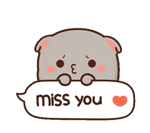 Cat Speech Bubble Miss You Heart GIF
