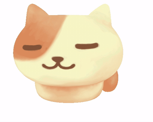 Cat Spinning Closed Eyes GIF