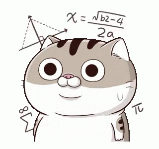 Cat Stressing On Math GIF