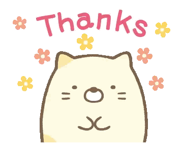 Cat Surrounded by Flowers Thanks
