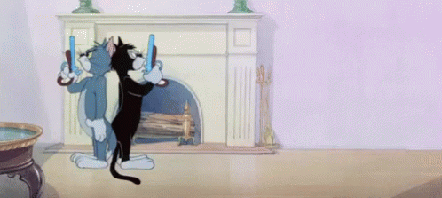Cat Tom With Gun GIF