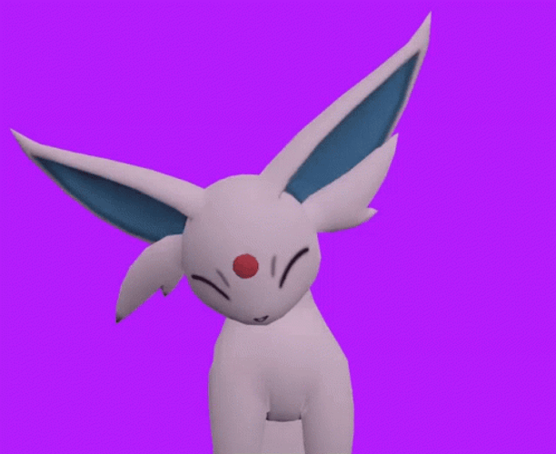 Cat Vibing Pokemon Espeon GIF