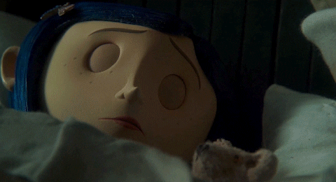 Cat Waking Up Coraline GIF