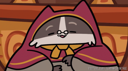 Cat Wearing Glasses and Red Cape youtube.com/terminalmontage