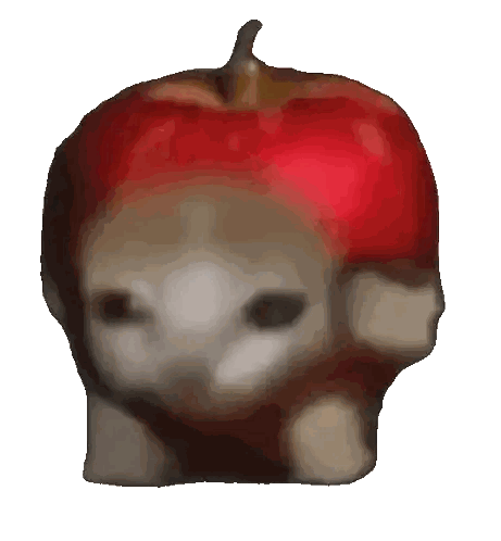 Cat Wearing Red Apple Hat