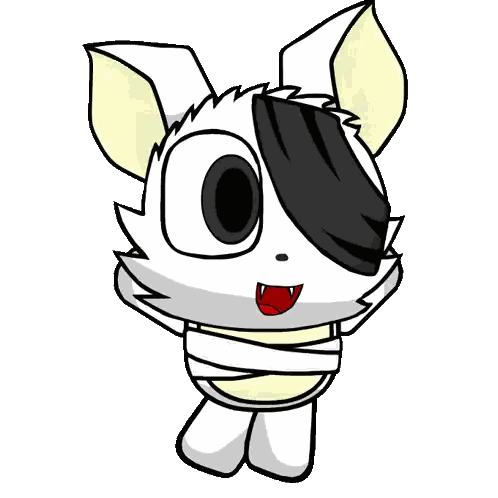 Cat With Bandage Around Waist