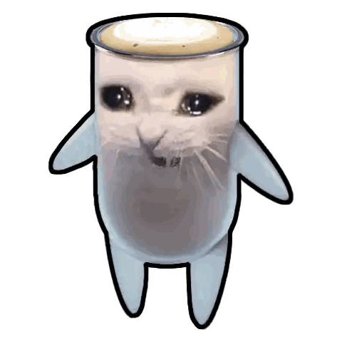 Cat with Coffee Cup