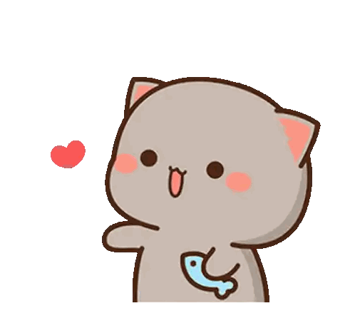Cat With Fish And Heart