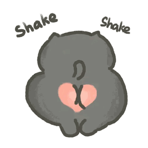 Cat with Heart Shake