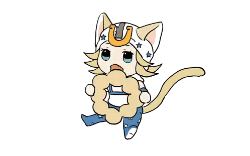 Cat With Horseshoe On Head