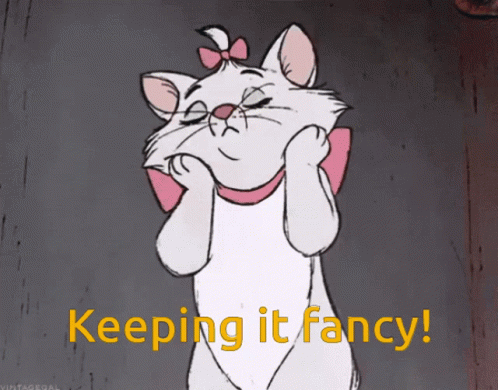 Cat with Keeping It Fancy