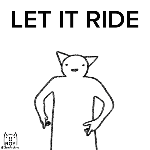 Cat with Let It Ride