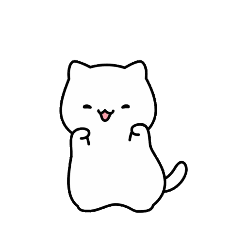 Cat with Pink Hearts Above Head