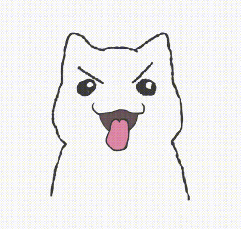 Cat with Whack Speech Bubble