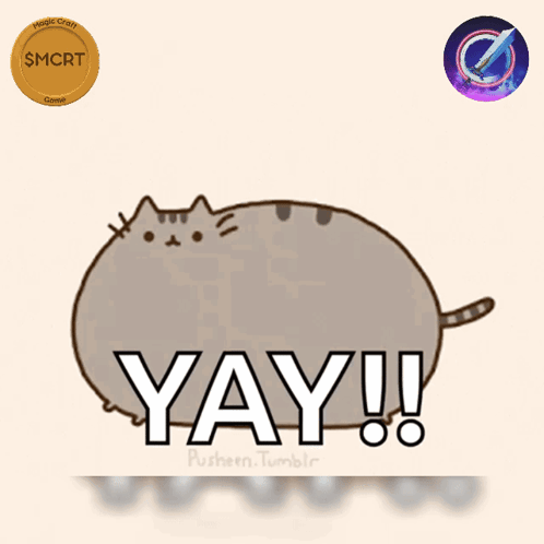 Cat With Yay Text