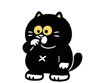 Cat with Yellow Circle on Head