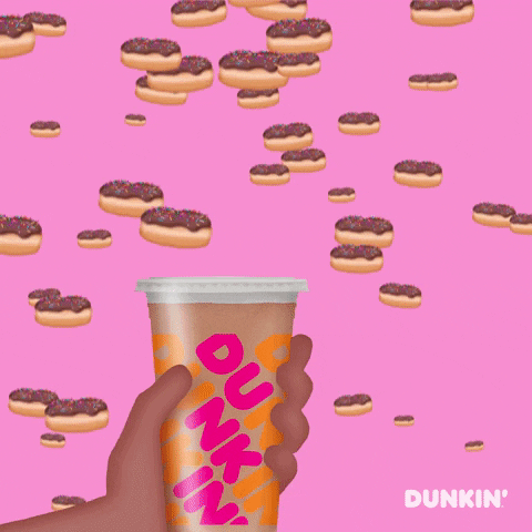 Catching Chocolate Flavor Of Dunkin Donuts GIF