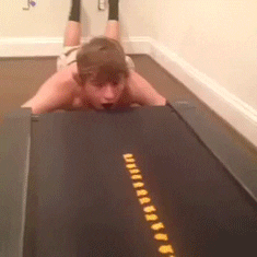Catching Food Treadmills GIF