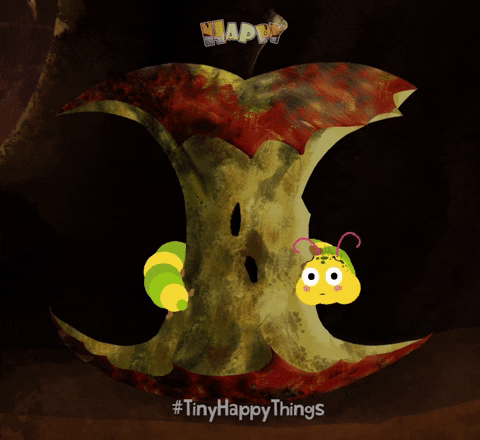 Caterpillar Tiny Happy Things GIF