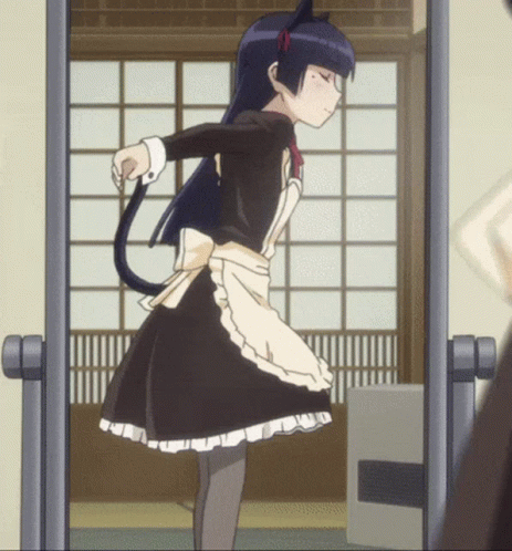 Catgirl Kuroneko Anime GIF