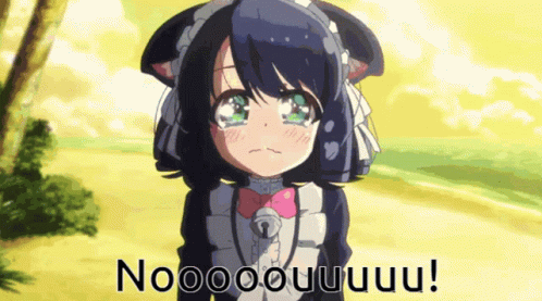 Catgirl Screaming Nooooouuuuu Anime GIF