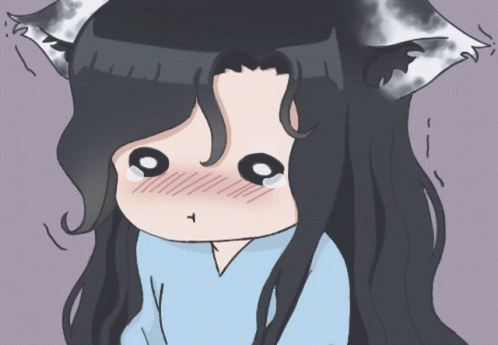 Catgirl Shed Tears Anime GIF