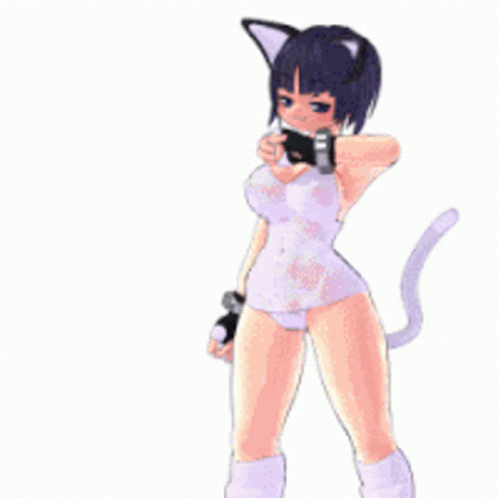 Catgirl Dancing Anime GIF