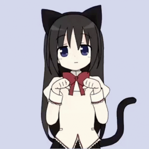 Catgirl Anime Neko Dance Homura GIF