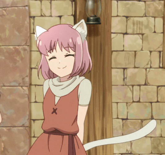 Catgirl Cute Tail Anime  GIF