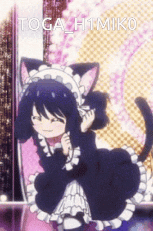 Catgirl Cyan Hijirikawa Dancing Anime GIF