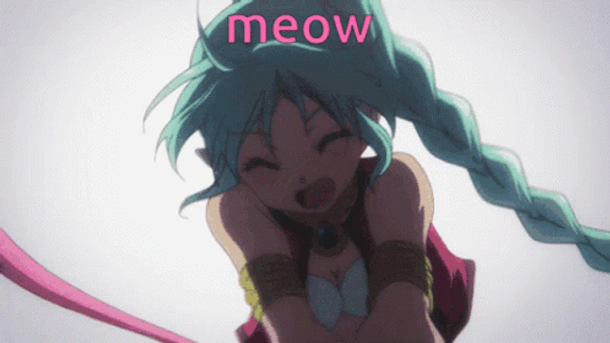 Catgirl Meow Ruru Animation  GIF