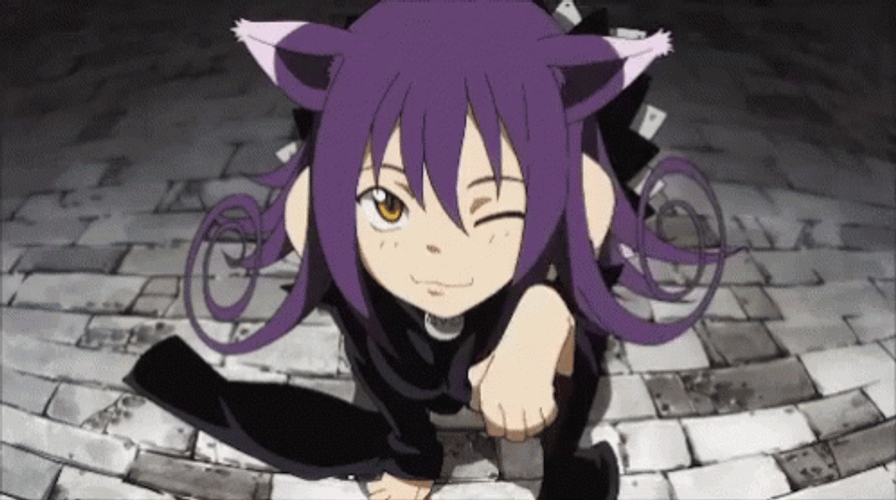 Catgirl Neko Blair Soul Eater Anime GIF