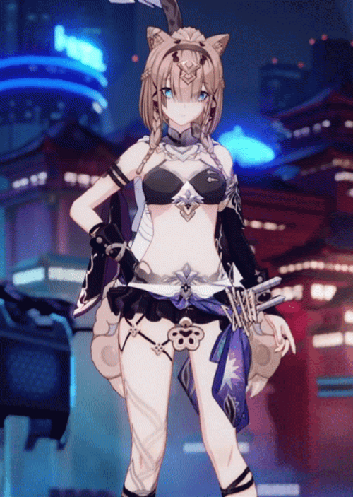 Catgirl Pardofelis Honkai Impact Anime GIF