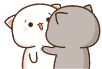 Cats Hugging And Kissing