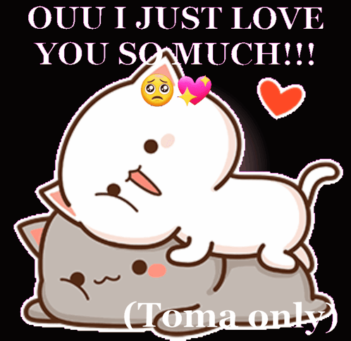 Cats Hugging Ouu I Love You So Much