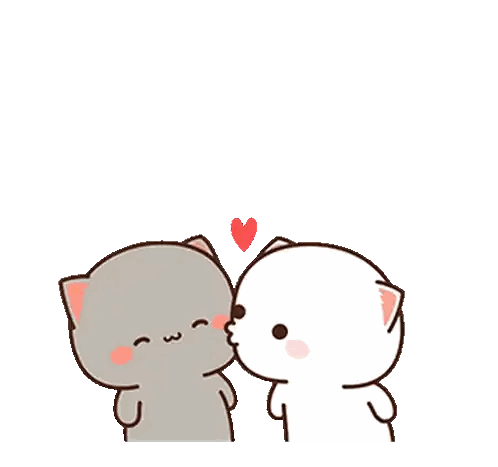 Cats Kissing With Heart