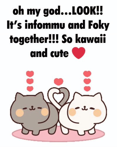 Cats Making Heart with Tails