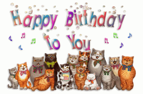 Cats Singing Happy Birthday