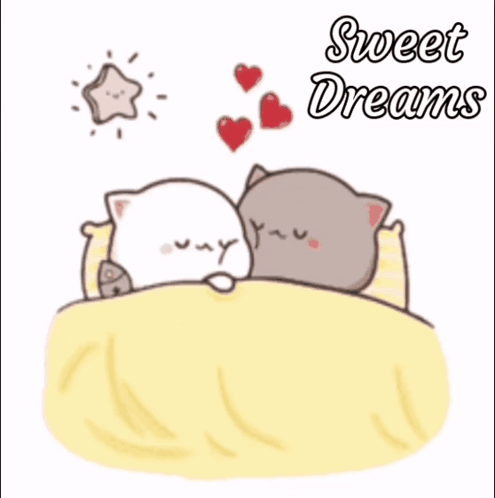 Cats Sleeping with Sweet Dreams