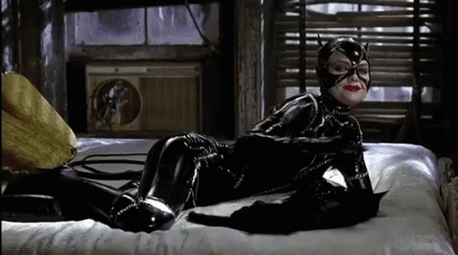 Catwoman Just Being A Cat GIF