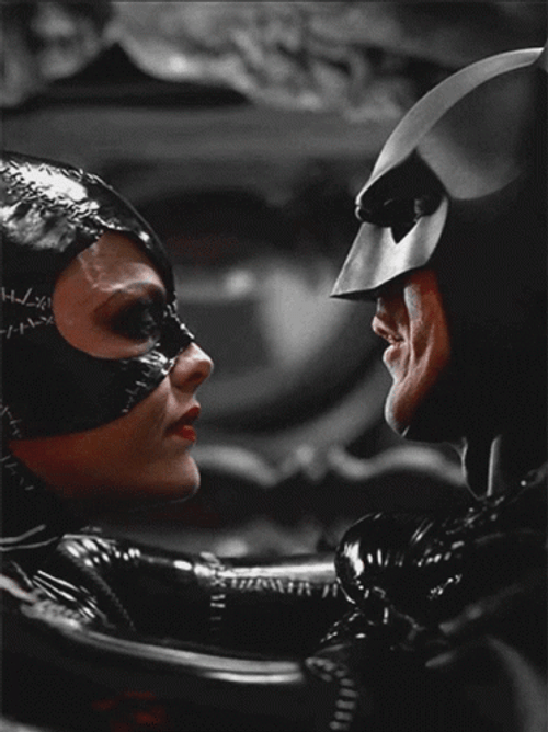 Catwoman Kisses Batman GIF
