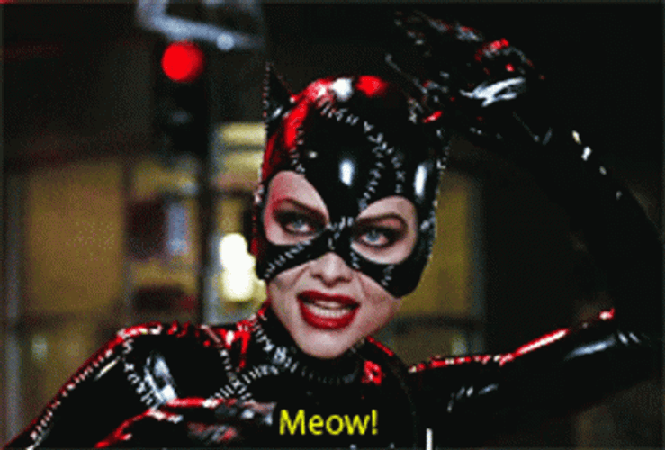 Catwoman Saying Moew GIF